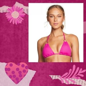 💕 Vitamin A Cosmo Halter Bikini Top 💕